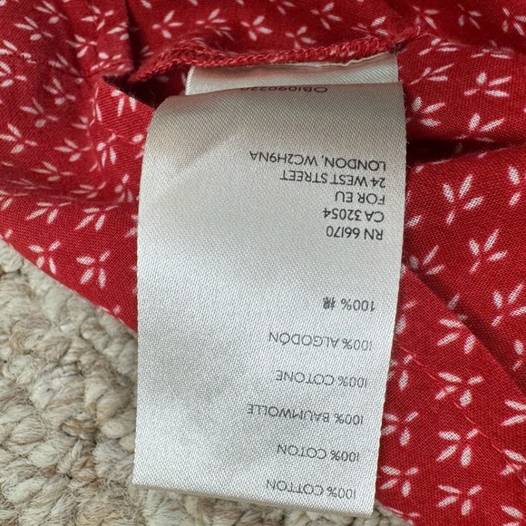 Anthropologie Keira Embroidered Peplum Blouse top shirt v neck Boho Size 8. A25 - Picture 14 of 14